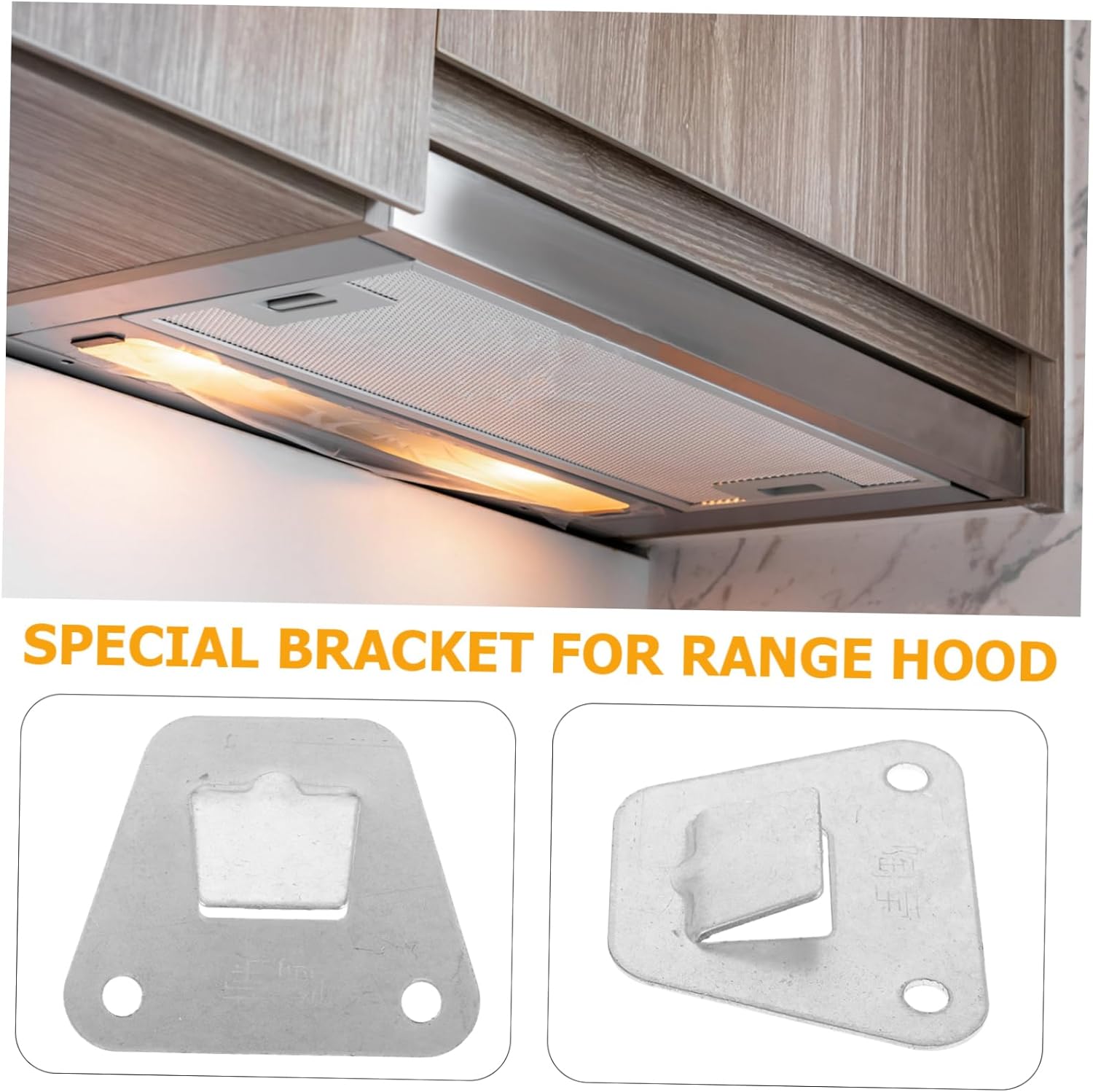 Range Hood Wall Mount Bracket Stainless Steel Side Suction Range Hood Support Heavy Duty Hanging Hook Fixing Hanger for Universal Installation - Image 6