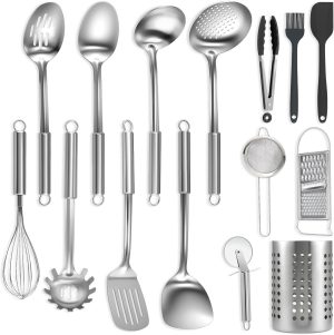 BEWOS Kitchen Utensils Set 15 Piece...