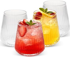 Goodluck 20 Pack Stemless Plastic W...