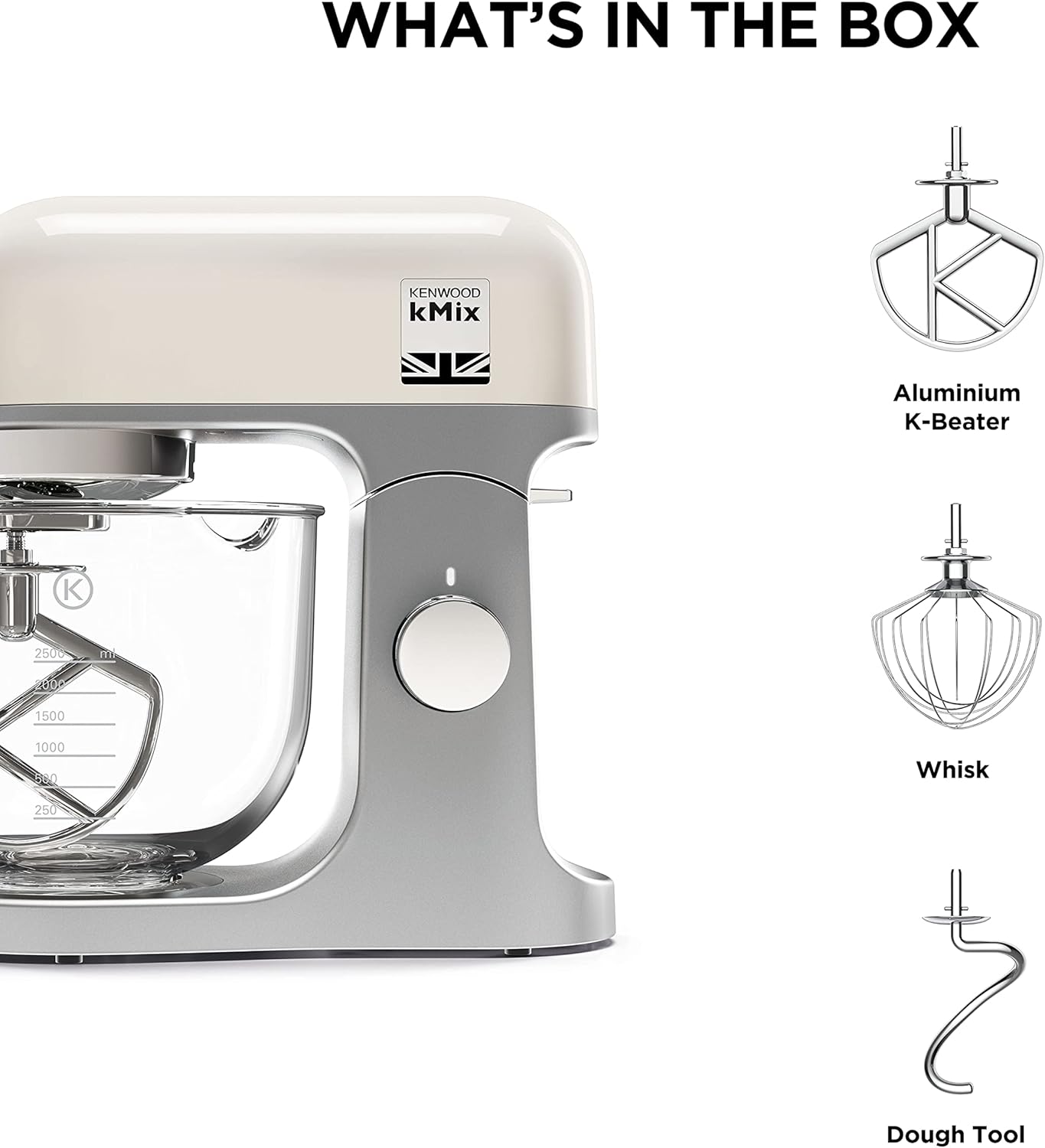 Kenwood KMX754CR KMIX 1000Watts Stand Mixer 6-Speeds Cream - Image 7