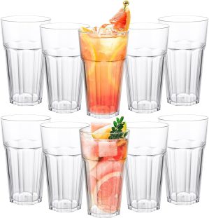 18 Pack 380ml Plastic Tumblers, Pla...