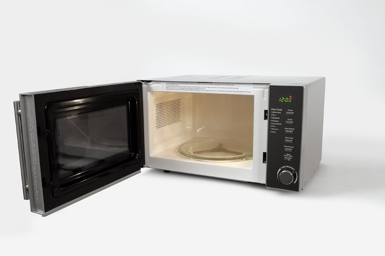 Russell Hobbs RHM2017 20L 800W Silver Digital Microwave, Child Safety Lock, Automatic Defrost, 5 Autocook Menus, Clock and Timer, Easy Clean - Image 6