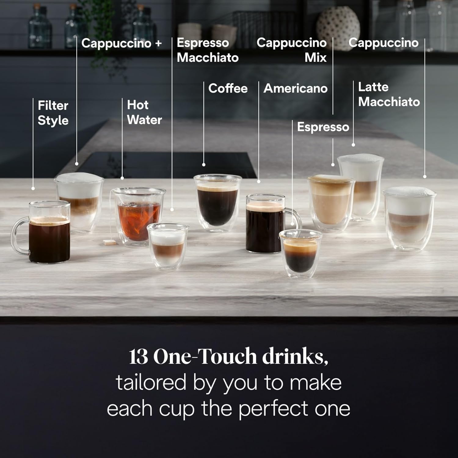 De’Longhi Magnifica Evo Next - Perfetto Automatic Coffee Machine with LatteCrema Automatic Milk Frothing, 13 One-Touch Drinks, Colour Touch Display, Silver Black (ECAM310.80.SB) - Image 4