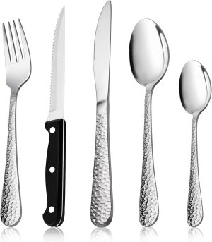 Herogo Cutlery Set, 30 Pieces Stain...