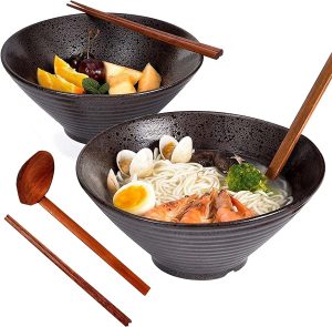 2 Set Tableware Ceramic Ramen Bowl ...
