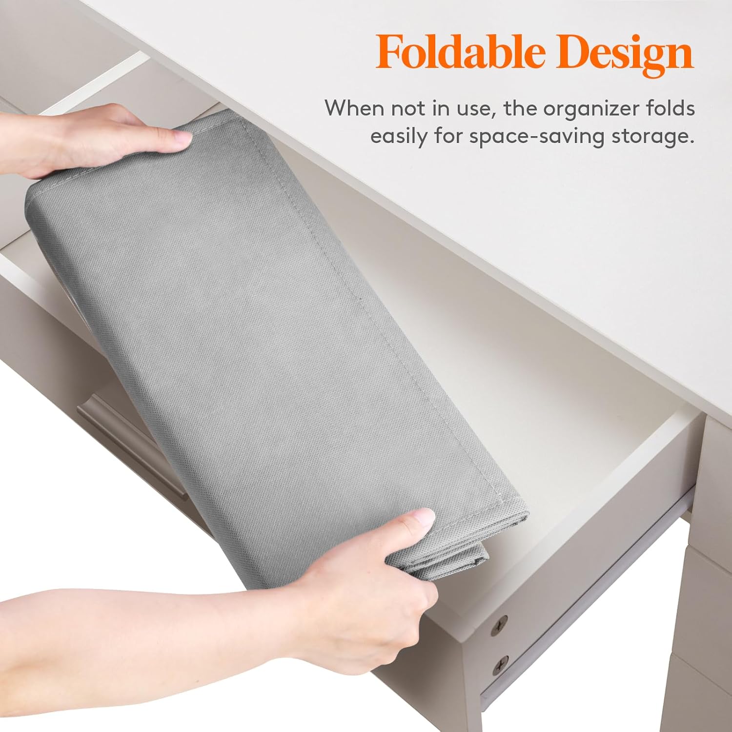 Lifewit Over the Door Storage, Clear Hanging Organiser with 4 Side Pockets, Anti Tilt 40 lbs Load Behind Door for Dorm, University Essentials, Room, Bedroom, Nursery, Light Grey, 5 Shelf, 1 Pack - Image 6