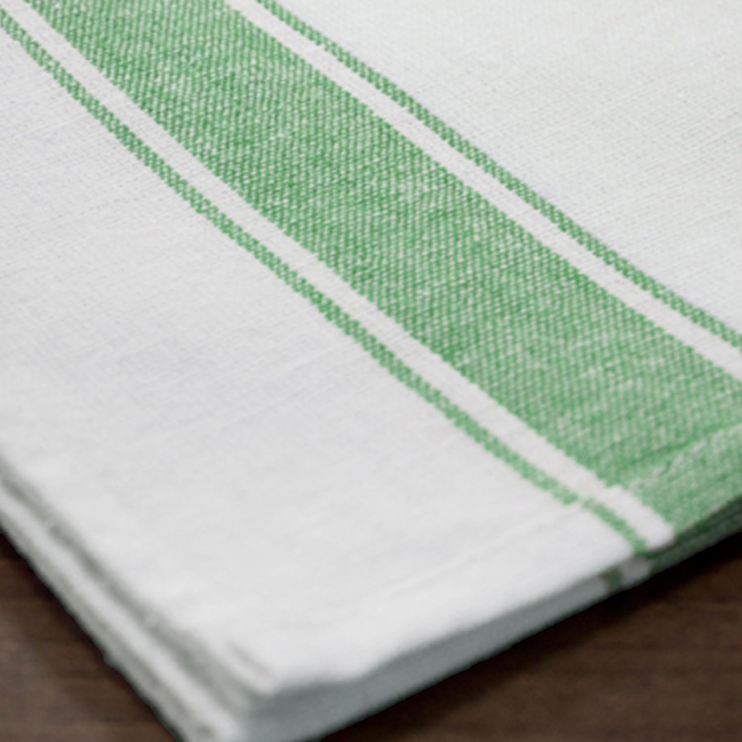 Vision Linens Union Linen Pack Of 5 Kitchen Glass Cloth Tea Towel Assorted Red, Blue & Green Striped, 51 x 76cm (20” x 30”), For Drying & Polishing, Cotton Rich, Absorbent, Catering, Professional - Image 6