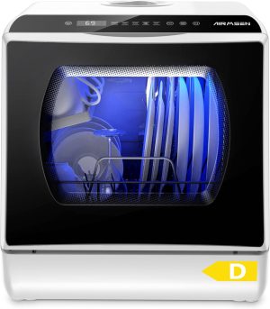 AIRMSEN Mini Table Top Dishwasher &...