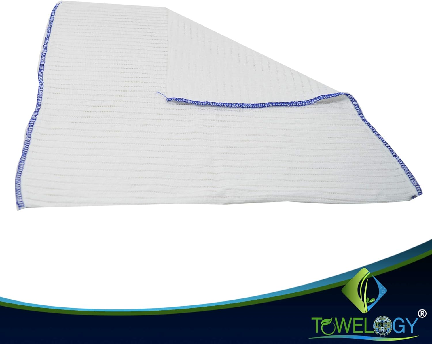 Towelogy® Heavy Duty Cotton Dish Cloths Extra Large SUPER ABSORBENT Cleaning Scrubbing Washing Drying Rags Kitchen Tea Towels Colour Coded Dishcloths MACHINE WASHABLE 38x40cm (Assorted, Pack Of 4) - Image 9