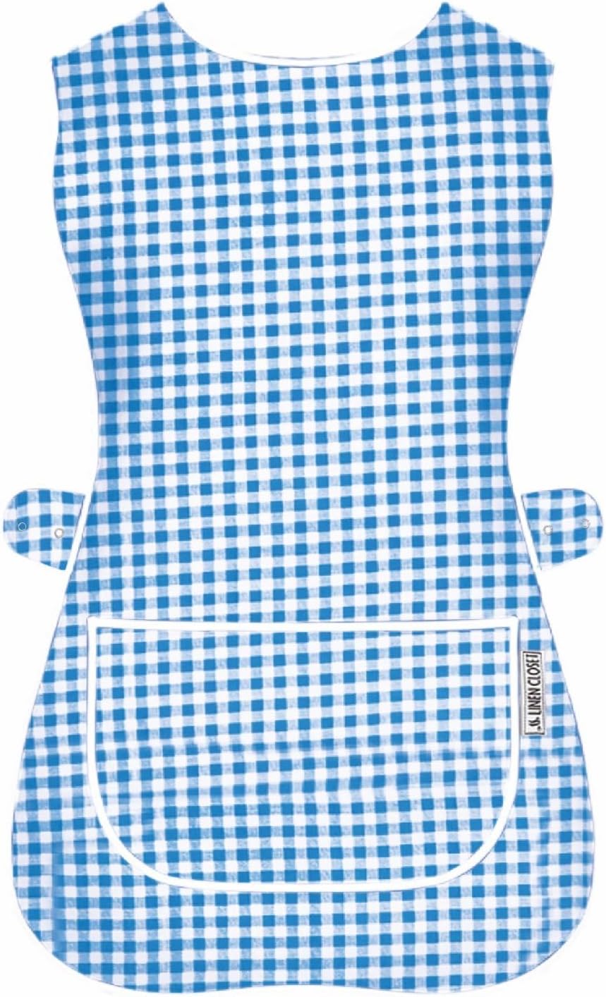 LINEN CLOSET Womens Tabards with Pockets for Men Ladies Cleaning Catering Chef Kitchen Aprons Unisex Hygea Tabard Apron Work Tabards