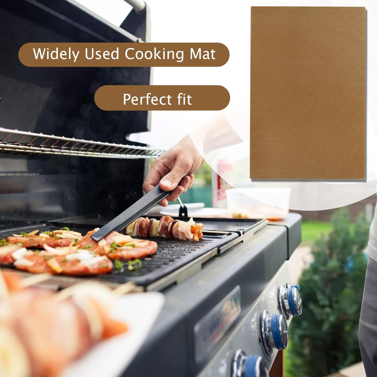 6 Pack Sheets Washable Teflon Oven Liners,30x40cm Heat-Resistant Silicone Baking Mat,Reusable Silicone Baking Sheet Mat,Reusable Baking Mats Non Stick for Baking Tray Liner for Bread, Biscuits, Meat - Image 7
