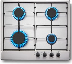 SNDOAS Gas Hob 4 Burners, 60cm Stai...