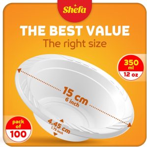 Shefa 100 White 12 oz Bowls –...