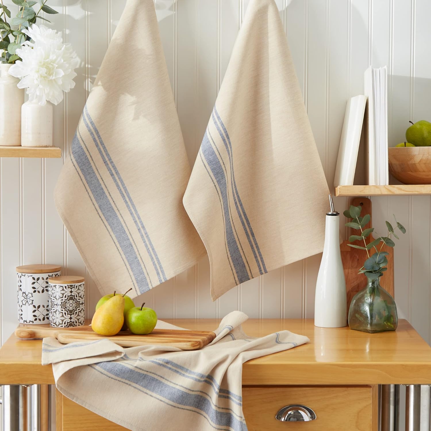 DII Kitchen Collection, Cotton, Nautical Blue, Dishtowel Set - Image 6