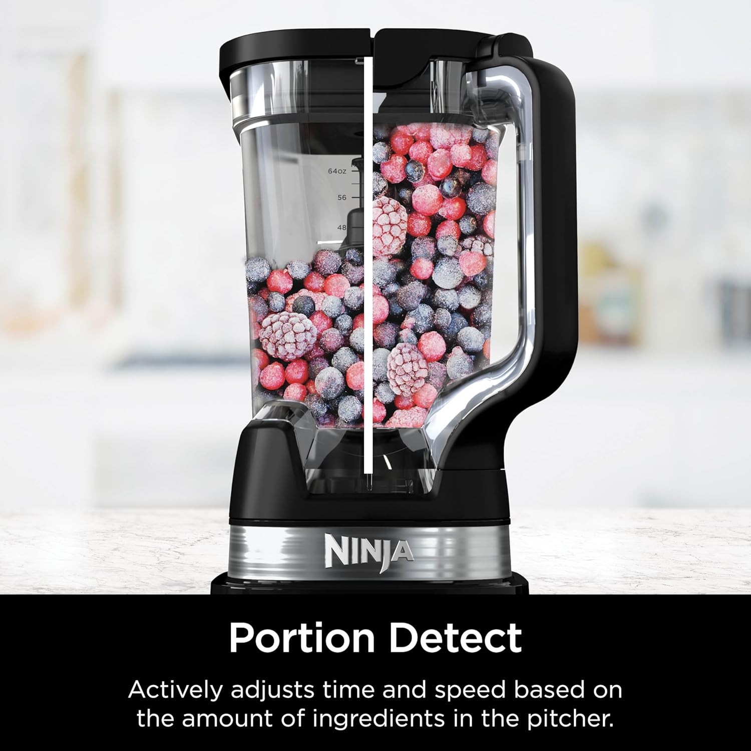 Ninja Detect Power Blender Pro 1200W with 2L Jug (1900ml Max Liquid Capacity), Powerful Blender for Blending Smoothies, Chopping Vegetables & Mixing Frozen Drinks, Black, TB201UK - Image 7