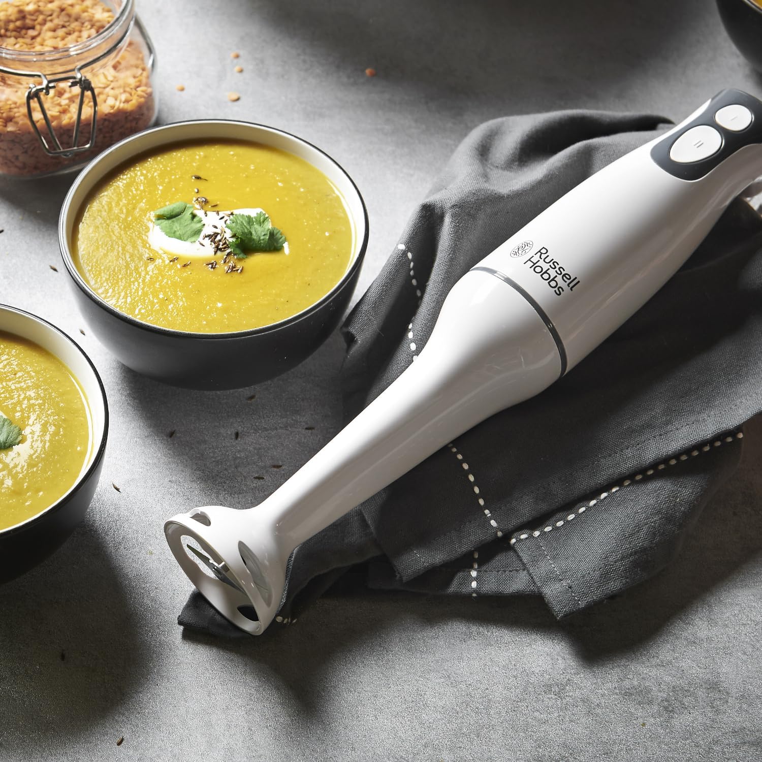 Russell Hobbs Food Collection Electric Hand Blender, 2 Speeds and Pulse Technology, Detachable blending leg for easy cleaning, Stainless steel blades, 200W, 22241 - Image 5