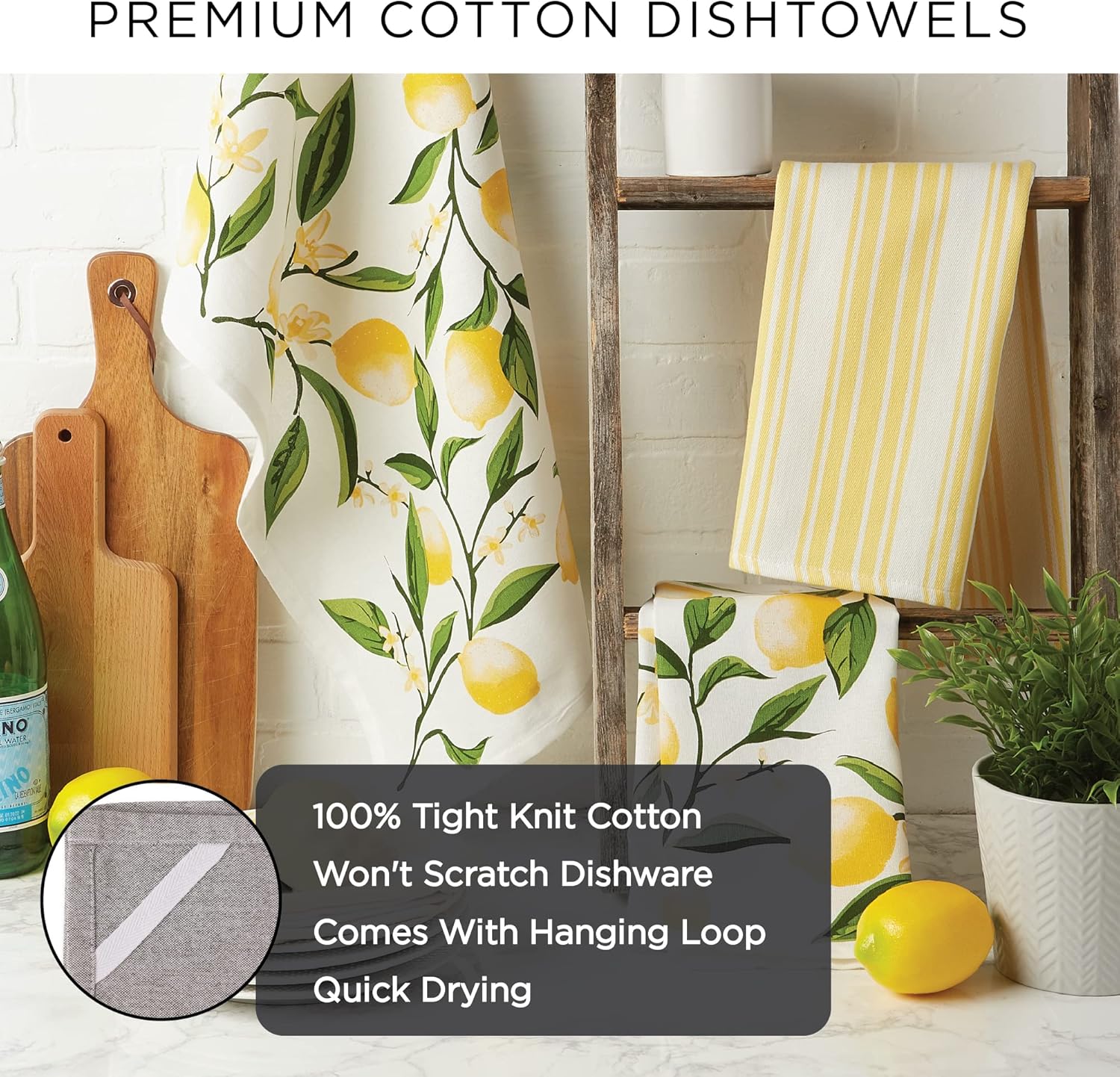 DII Cotton French Jacquard Dish Towels, Set of 3, Decorative Tea Towels for Everyday Kitchen Cooking and Baking-French Macaroons - Image 6