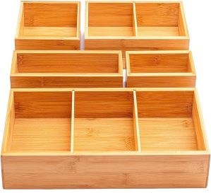 Winged Sirius 5-Piece Bamboo Drawer...