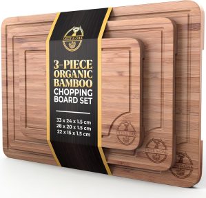 Deer & Oak 3-Piece Bamboo Chop...