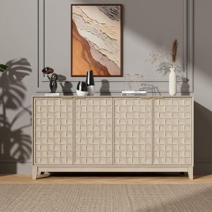 COLAMY Sideboard Cabinet, Wooden Si...