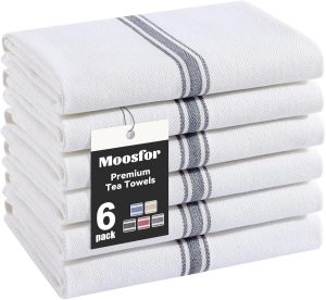 Moosfor 100% Organic Cotton Tea Tow...
