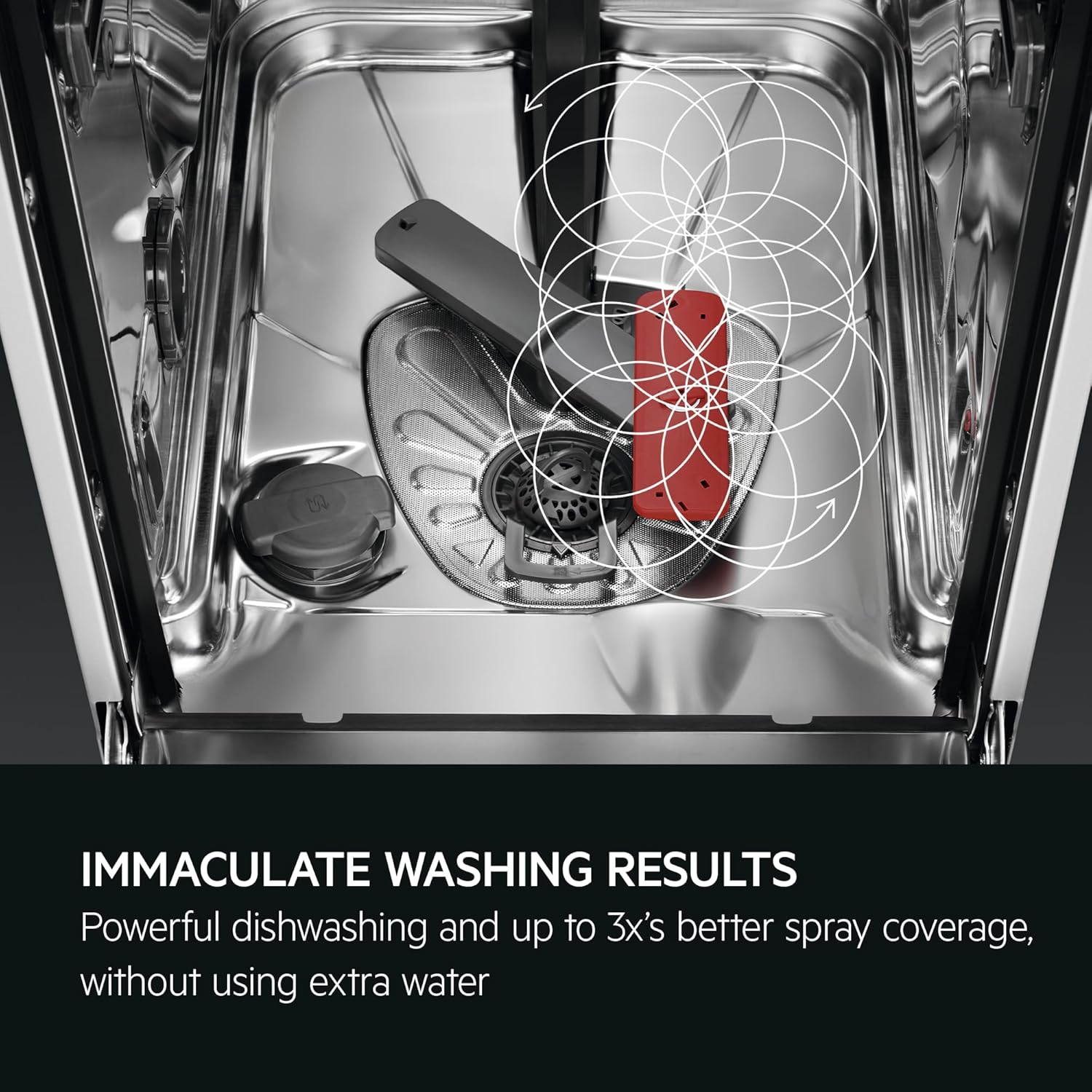 AEG FSS64907Z Fully integrated Dishwasher with AirDry Technology, 6000 Series, MaxiFlex Drawer, SatelliteClean, 14 Place Settings, QuickSelect Touchscreen, 550x596x818 mm - Image 3