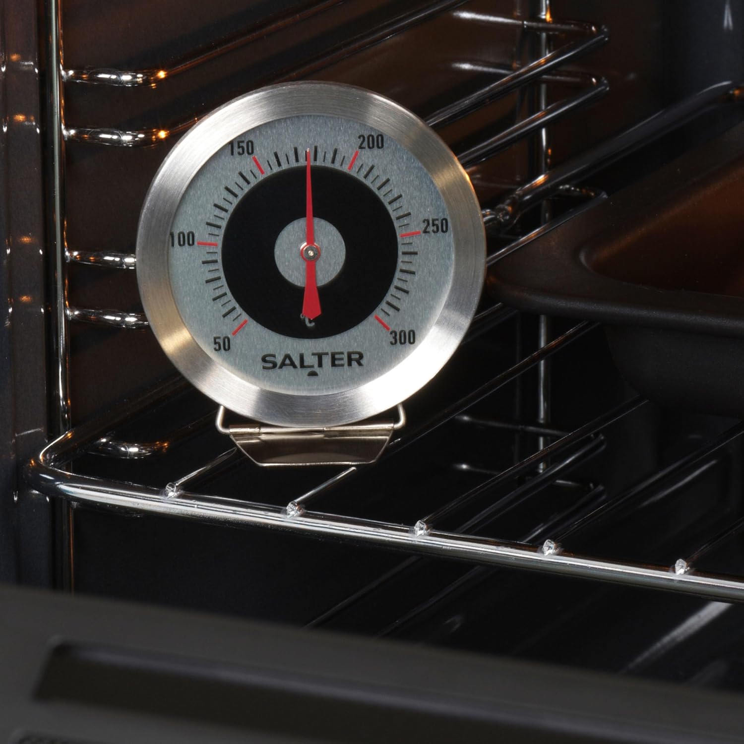 Salter Oven Thermometer - Stainless Steel Dial, Food Baking, Temperature Gauge 50 – 300°C, For Home/Kitchen, Hang or Stand in Oven, Instant Read, Adjustable Viewing Angle, Bold Display - Image 6
