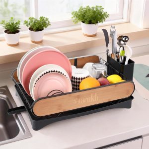 Modern Dish Drying Rack with Natura...