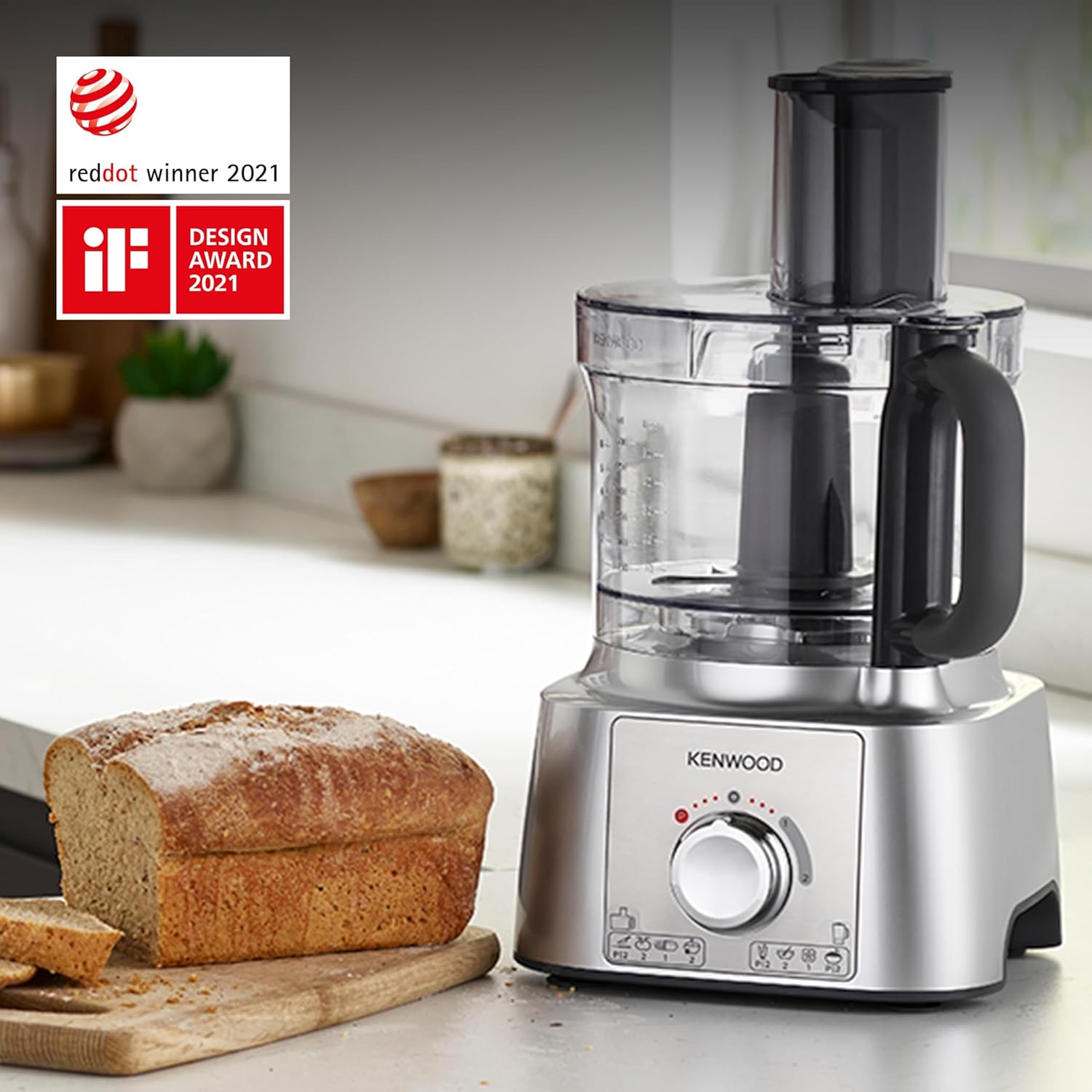 Kenwood FDP65.180SI 2 in 1 Food Processor Multipro Express, Silver, 3 Litre Bowl - Image 8