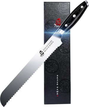 TUO Bread Knife, 9 inch Serrated Br...