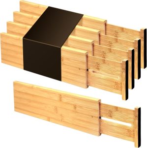 Utoplike 4 Piece Bamboo Raised and ...