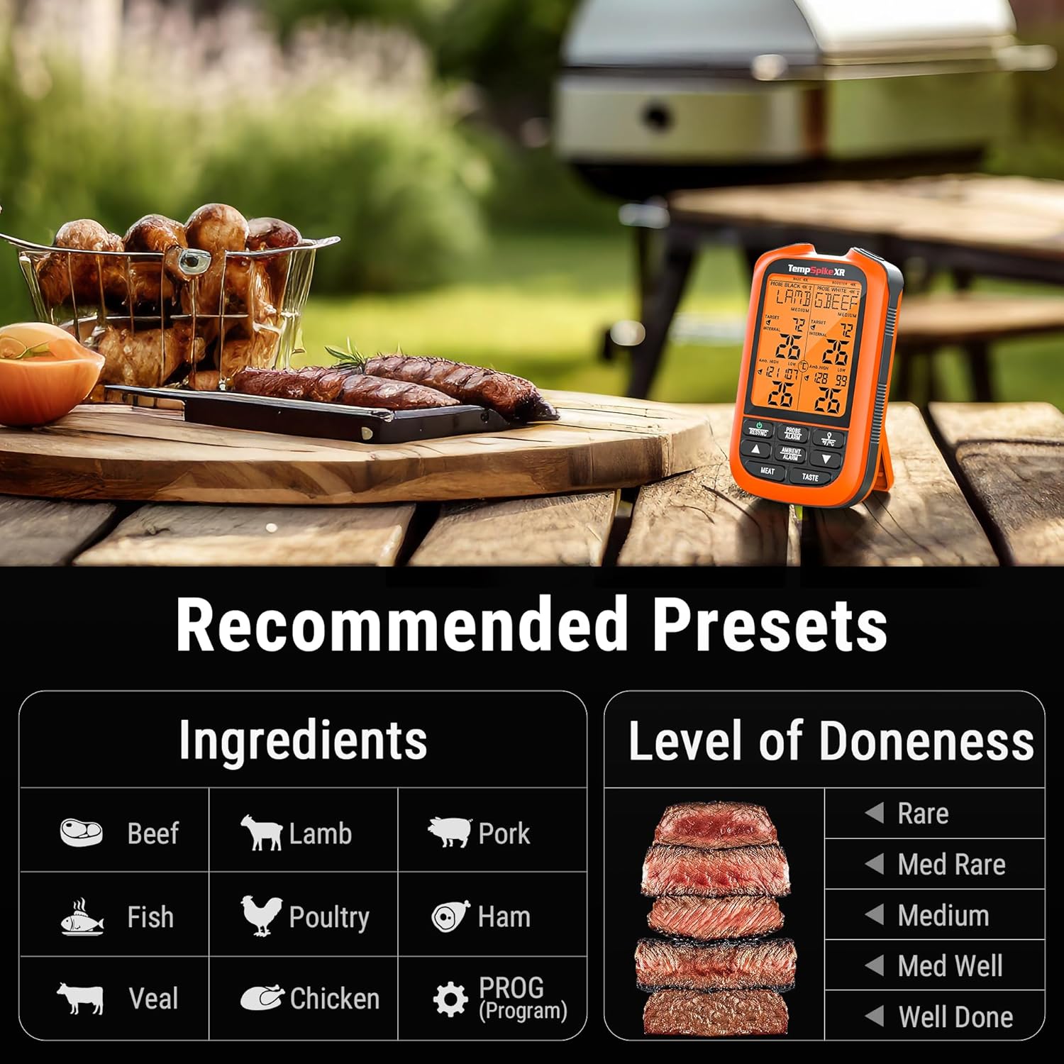 ThermoPro TempSpike XR Wireless Meat Thermometer up to 300M, with 2 Ultra-Thin Wireless Meat Probe, Smart Meat Thermometer Digital for Rotisserie, Smoker, and Kitchen Cooking Thermometer - Image 6