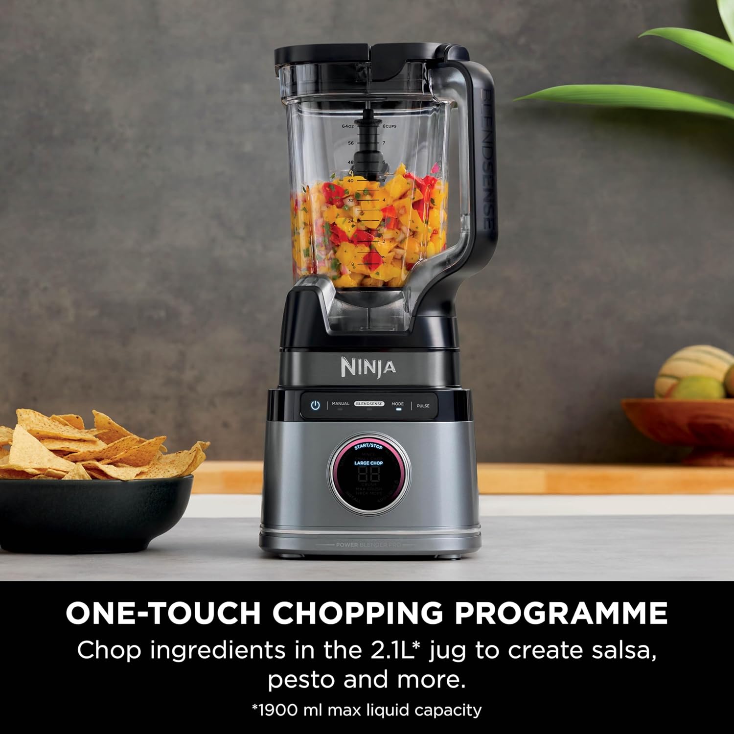 Ninja Detect Power Blender Pro 1200W with 2L Jug (1900ml Max Liquid Capacity), Powerful Blender for Blending Smoothies, Chopping Vegetables & Mixing Frozen Drinks, Black, TB201UK - Image 3