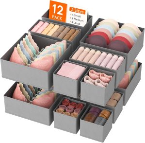 Lifewit 12 Pack Drawer Organiser,Co...