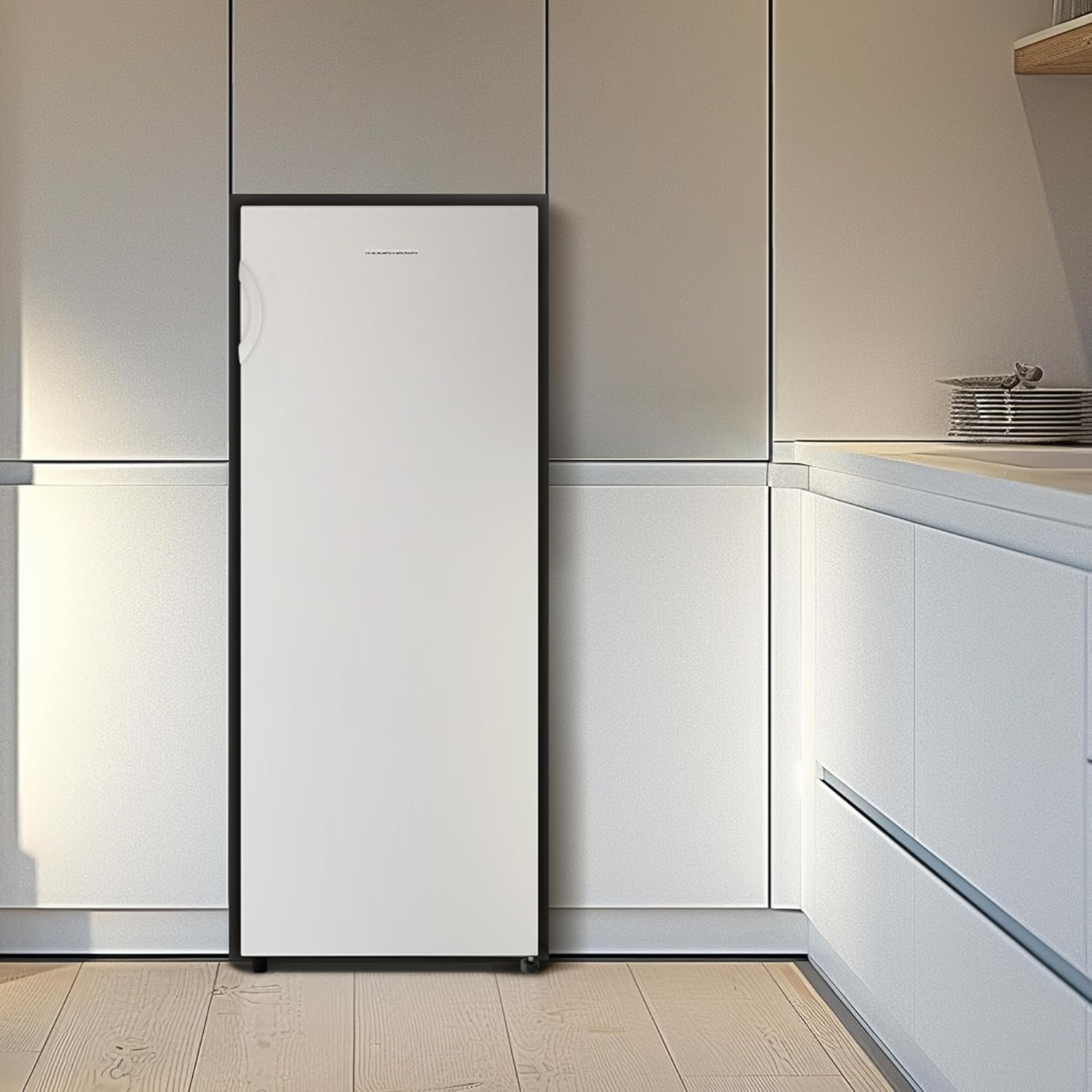 Fridgemaster MTZ55153E Freestanding Upright Freezer, 165 Litres, 143 cm Tall, 4 Star Freezer Rating, 55cm width, E Rated in White - Image 11
