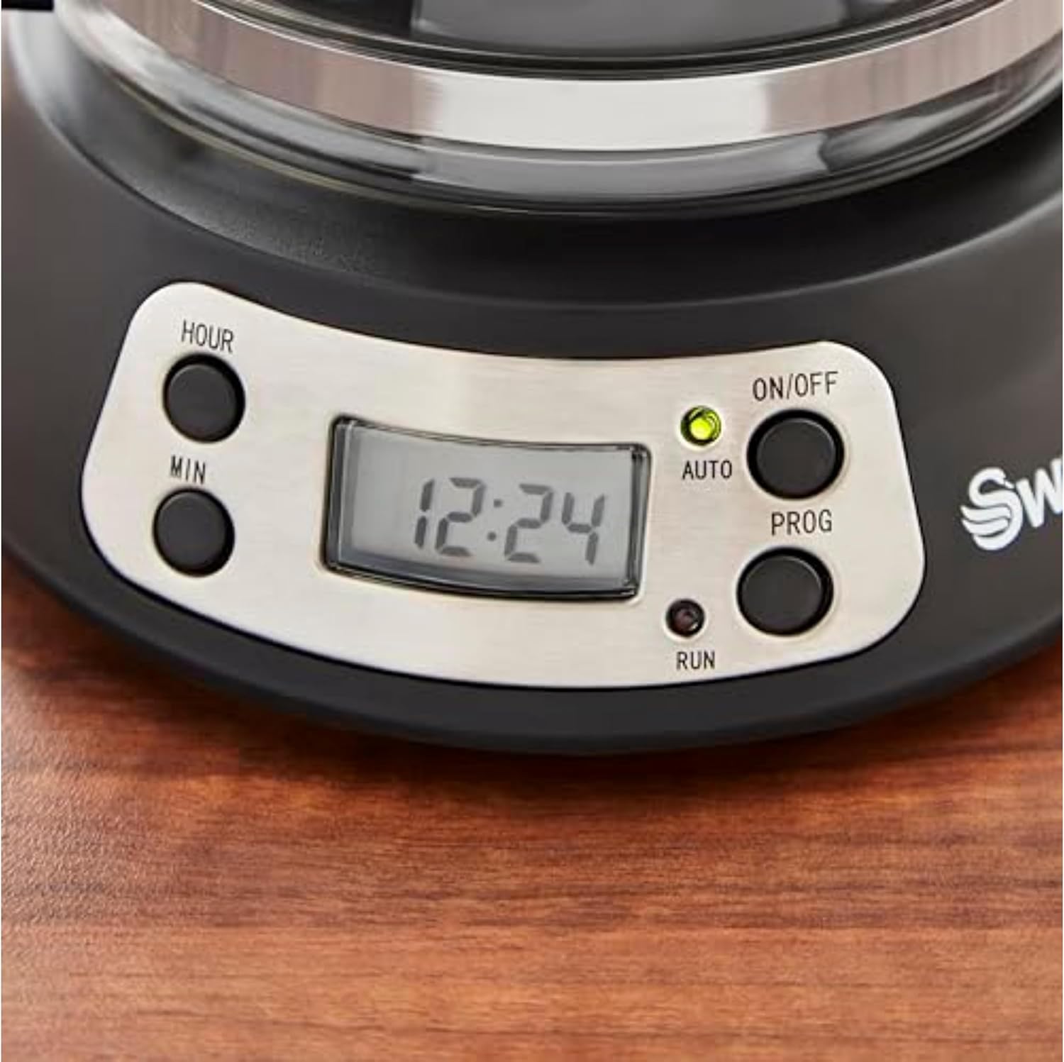 Swan SK13130N Programmable Coffee Maker with Keep Warm Function, LCD Timer, 750ml, 700W, Black - Image 4