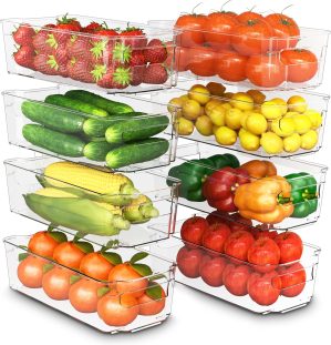 KICHLY Stackable Fridge Organisers ...