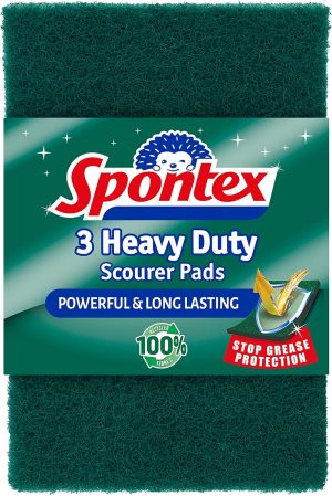 Spontex 3 Heavy Duty Scourer Pads w...