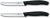 Victorinox Swiss Classic Breakfast Knife, Bread Roll Knife, Sharp Blade, Serrated Edge, 11 cm, Plastic Handle, Stainless Steel, Set of 2, Black