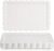 Peohud 12 Pack White Plastic Serving Platters, Disposable Party Serving Food Tray with Lace Rim, Rectangle Plastic Trays Serving Platter for Party, Wedding, Fast Food, Restaurant,14.4″ x 9.3″