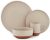 Barbary & Oak BO867014STN Verona 16-Piece Dinnerware Set, Crafted In Terracotta, Stone