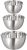 Mixing Bowls 3 Pieces Mixing Bowl Set Stainless Steel Mixing Bowl with Spout Metal Cooking Baking Bowl for Preparing Serving Nesting Bowl Dishwasher Safe 1.5L/ 3L/ 5L