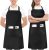 Utopia Kitchen Adjustable Bib Apron with 2 Pockets Waterdrop Resistant Chef Cooking Kitchen Aprons Women, Men with Long Ties
