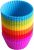 Muffin Cases for Baking Cupcake 7cm Reusable Non-Stick and Easy Clean Bakeware – Silicone Muffin Cases Mini Baking Molds Pack of 24 – Colorful Cupcakes and Yorkshire Puddings Mold by Zuvo