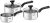Tefal Comfort Max 3 Peice Stainless Steel Set, Durable Cookware for Healthy Cooking, Induction Compatible, Ergonomic Stay-Cool Handle, C973S344