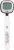 OXO Good Grips Chef’s Precision Digital Instant Read Thermometer, Metallic Black, 25.4 x 10.9 x 1.8 cm