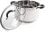 Tower T80837 Essentials 24cm Casserole Dish with Encapsulated Base & Tempered Glass Lid, Mirror Finish Interior & Exterior, Induction Compatible, Stainless Steel, Silver