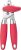 Can Opener Manual, TJ POP Heavy Duty Tin Opener for Arthritic Hands, UK Can Openers that Work with Stainless Steel Sharp Blade, Smooth Edge Non-Slip Handles (Red)
