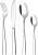 Cutlery Set 32 Pieces for 8 People – Otto Koning Leipzig- Stainless Steel Flatware Set, Mirror Polished. Silverware Set with Spoon Knife and Fork. Modern & Simple Design