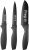 MasterChef Kitchen Knives Set of 3 for Cooking – Chef Knife, Paring Knife & Utility Knife with Professional Sharp Stainless Steel, Non Stick Coated Blades & Soft Touch Handles for Easy Grip, Black